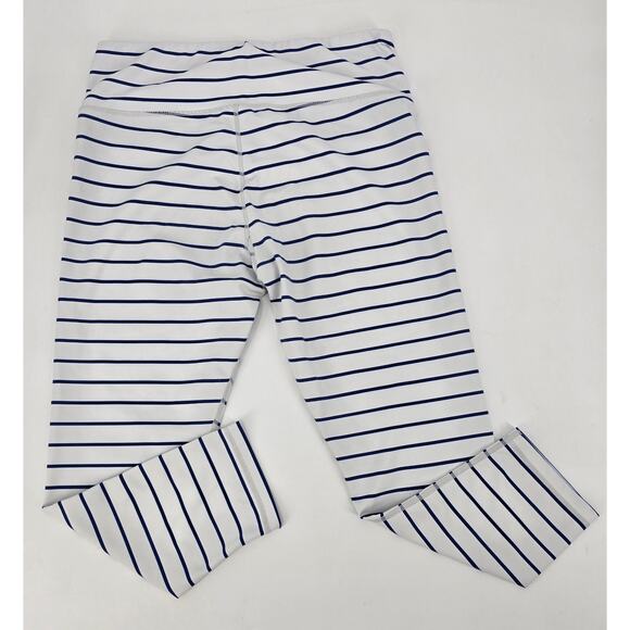 KIAVA Clothing 
Blue and White Striped Lux Cropped - Picture 3 of 7